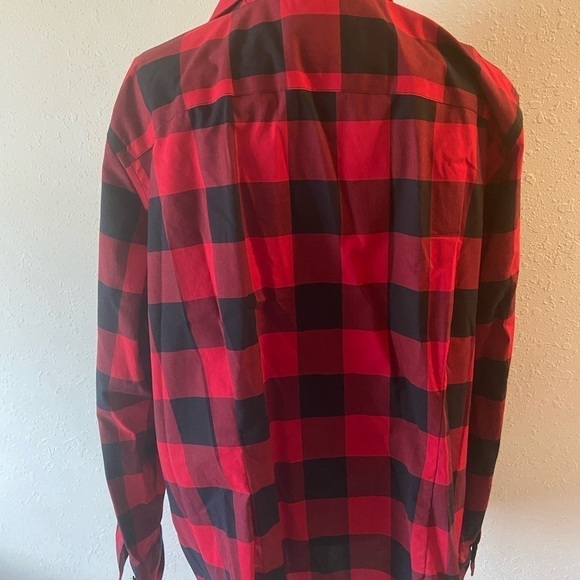 Chaps Buffalo plaid new without tags long sleeve button down blouse size 1X p6 - Picture 4 of 4
